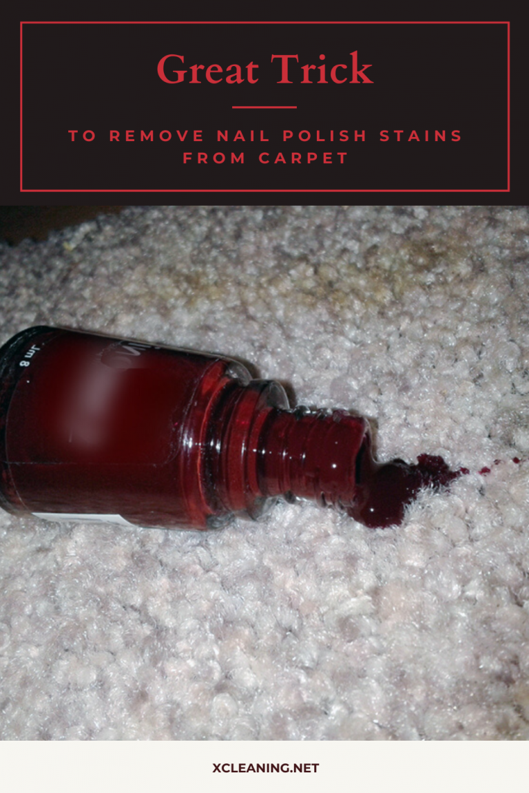 Great Trick To Remove Nail Polish Stains From Carpet