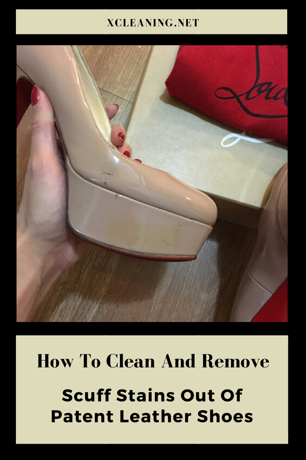 how to remove black marks from patent leather