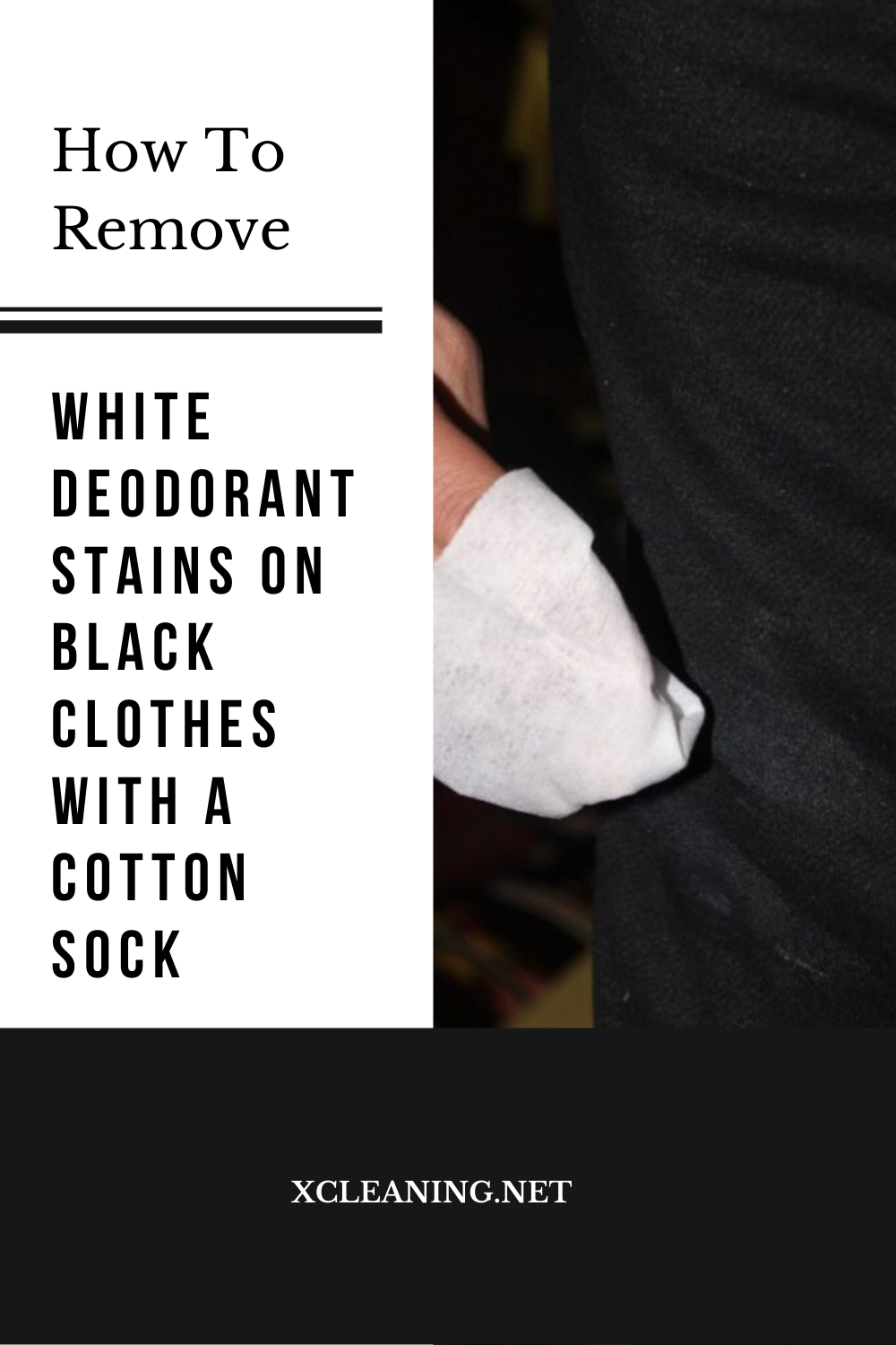 How To Remove White Deodorant Stains On Black Clothes With ...