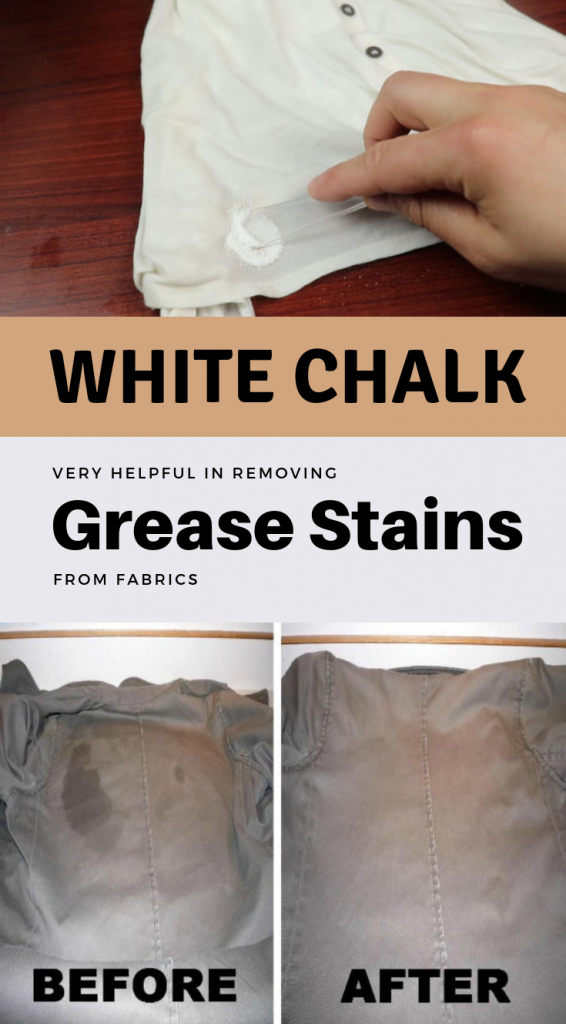 White Chalk - Very Helpful In Removing Grease Stains From ...