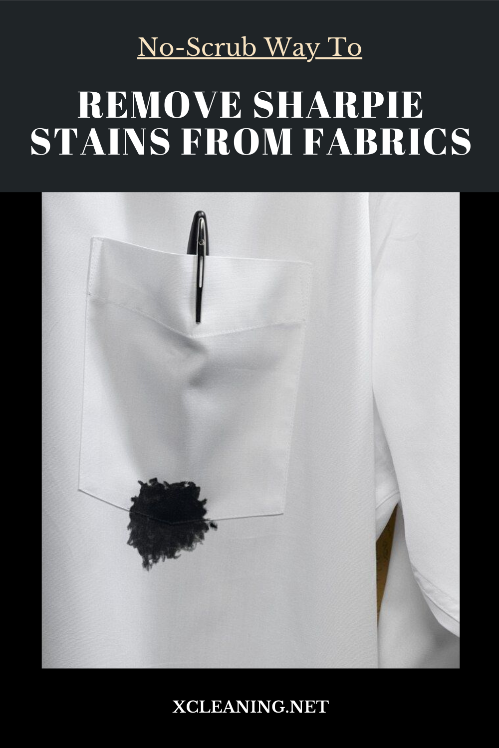 No-Scrub Way To Remove Sharpie Stains From Fabrics | xCleaning.net - Your Cleaning Tips - How To Get Sharpie Out Of Clothes Without Rubbing Alcohol