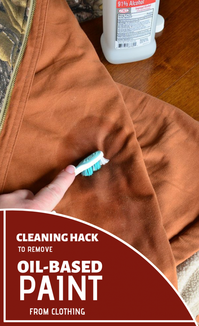 Cleaning Hack To Remove OilBased Paint From Clothing
