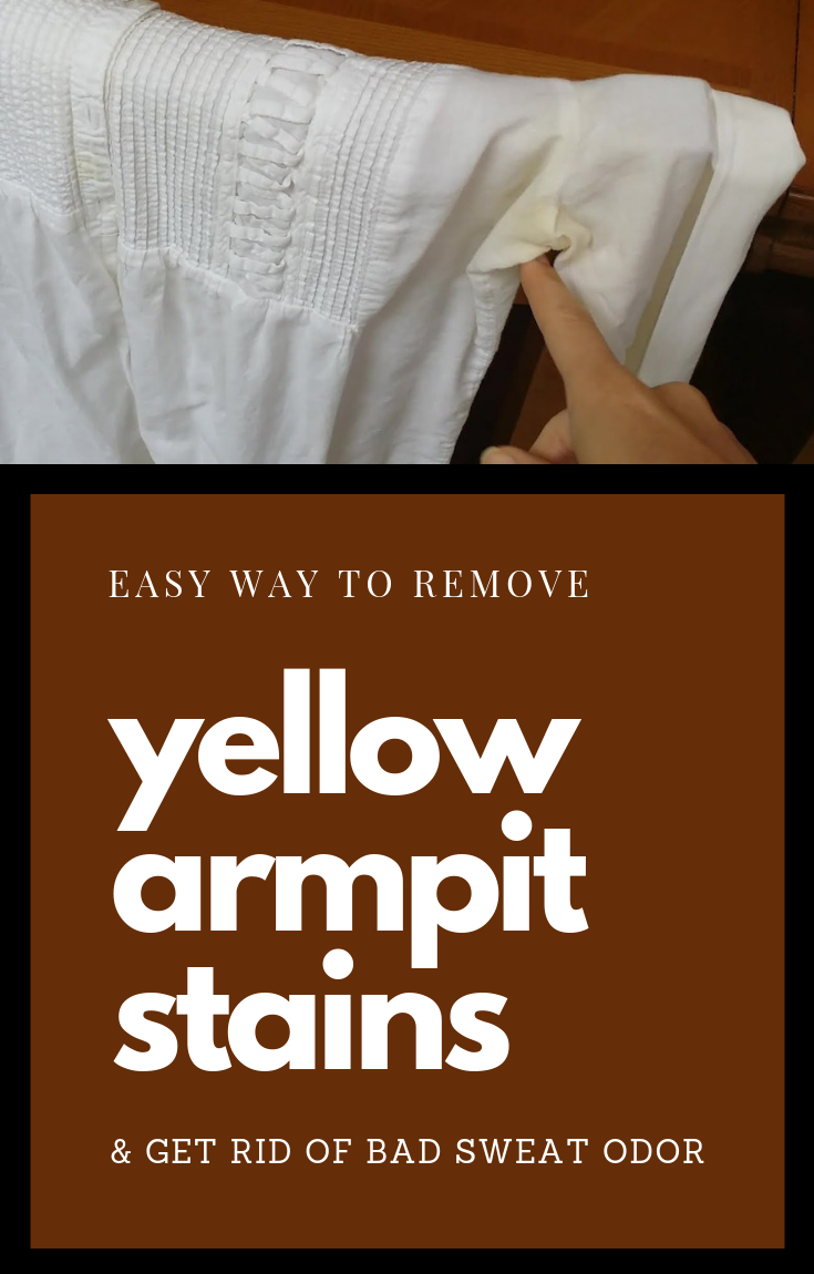how to remove underarm odor and stains from clothes