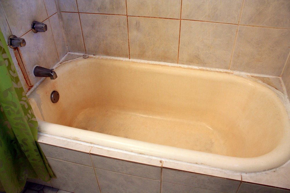 Diy Solution To Remove Rust Stains From, Rust Cast Iron Bathtub