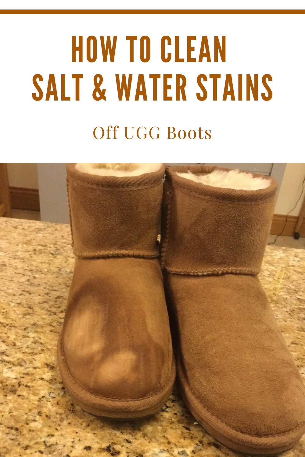 how to clean ugg boots water stain