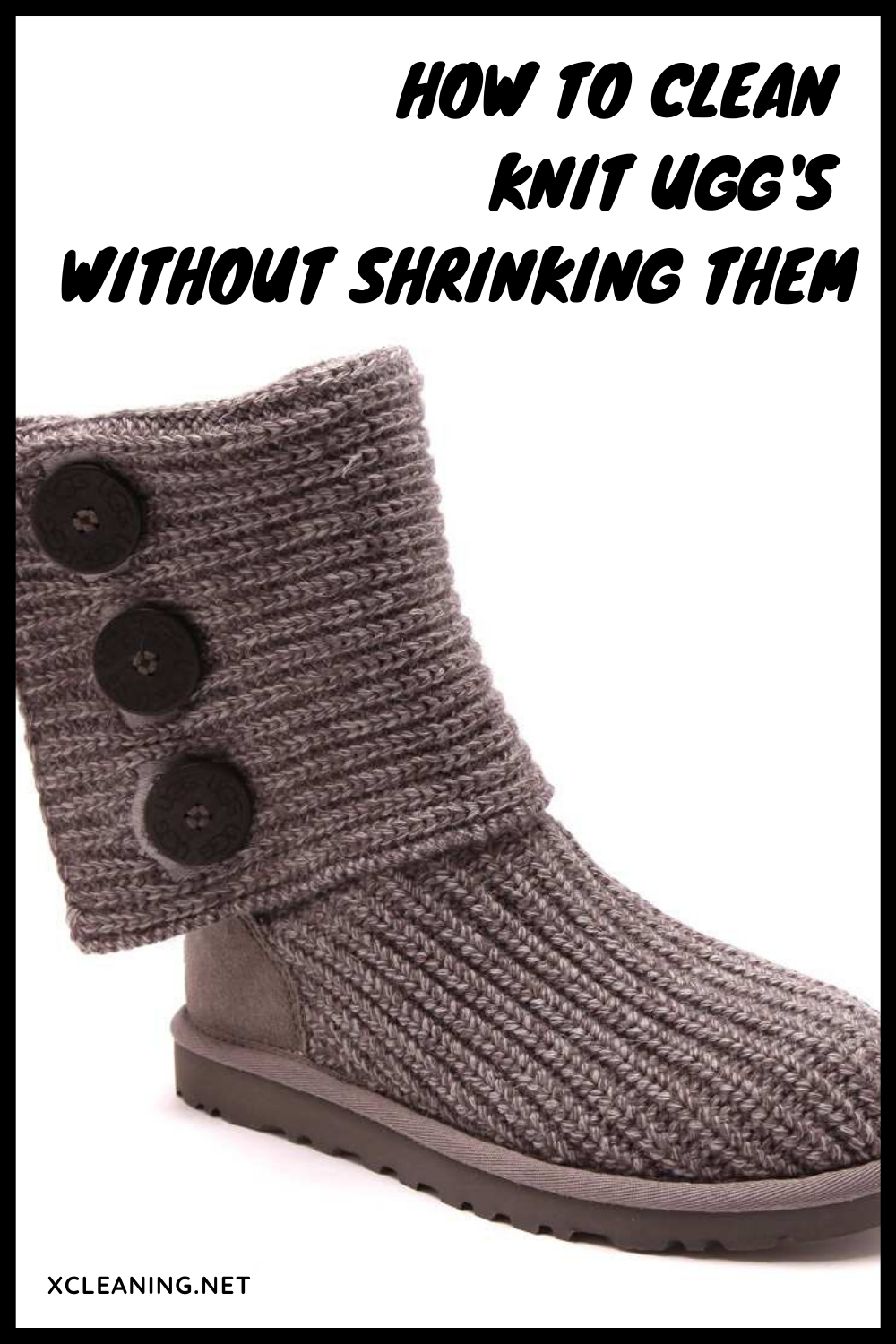 how to clean knit uggs